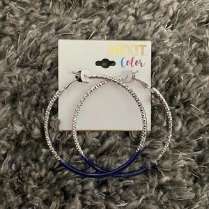 Mixit Blue Hoop Earrings​​​​​​​​​​​